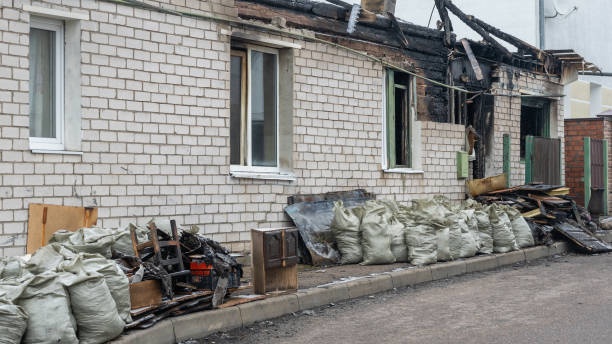 Professional Soot Cleanup technician working in Oak Park, MN